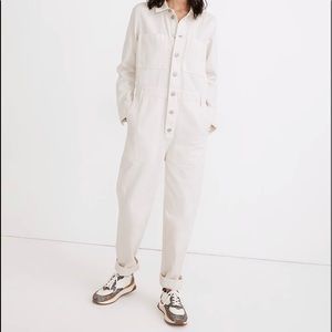 Madewell garment-dyed relaxed coverall jumpsuit
